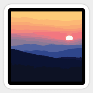 Sunrise in the Wilderness Sticker